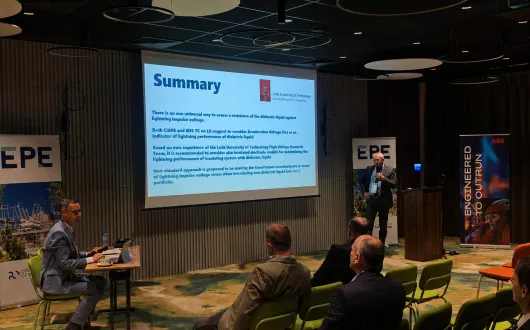 Uczestnicy z Instytutu Elektroenergetyki Politechniki Łódzkiej podczas VI Międzynarodowej Konferencji Electric Power Engineering (EPE 2026)