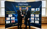 Dr hab. inż. Przemysław Tabaka oraz mgr Jakub Tomaszewski, Dyrektor Zespołu Szkół Politechnicznych, podczas Festiwalu Elektryczna Łódź
